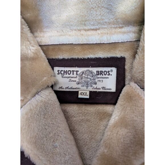Schott Bros Coat Jacket Mens 4XL Dark Brown Rancher - Picture 3 of 11